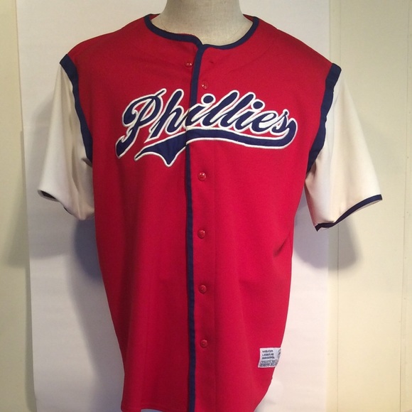 True Fan Other - Phillies Baseball Men’s Jersey  True Fan sz Large